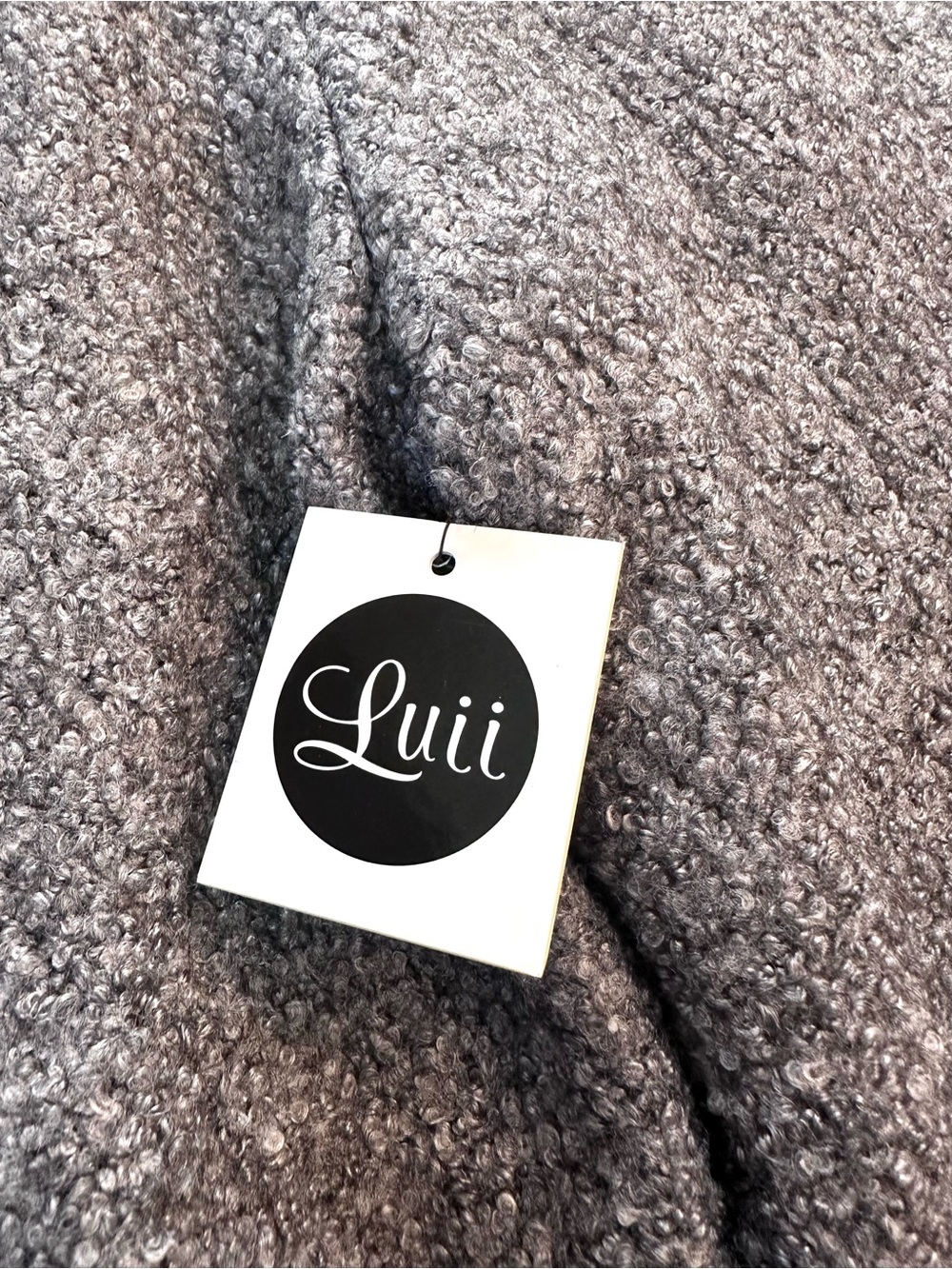 Luii Boucle Moto Jacket Gray size Large - Picture 13 of 14
